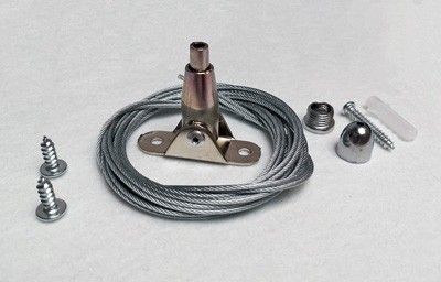Ceiling acoustic panel suspension kit.