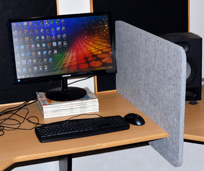 Desk Divider acoustic partition screen.