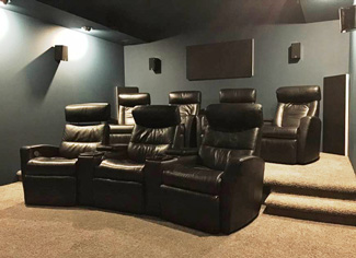 Polyester acoustic panels & Gobos for New Zealand home 
theatres.