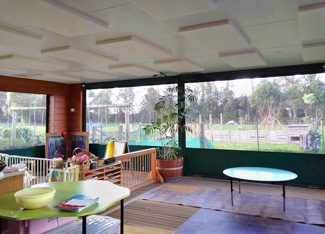 Acoustic panels on Pre-School ceiling. Acoustic Foam Panel NZ