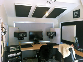 Polyester 
acoustic panels and sound clouds for New Zealand professional studios.