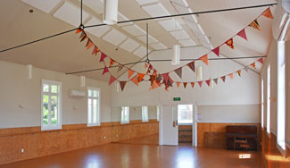 Polyester  
acoustic panels for New Zealand church and community halls.